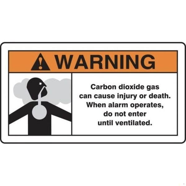 Accuform ANSI WARNING FIRE SAFETY SIGN CARBON MFXG342XV - main